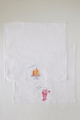 Dinette Leinen Servietten, 2er Set