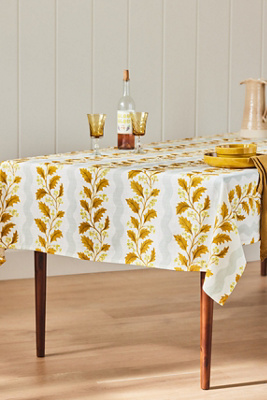 Anthropologie Mae Tablecloth In White