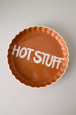 Denise Hot Stuff Hand-Painted Pie Dish