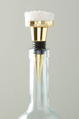 Crowned Crystal Bottle Stopper