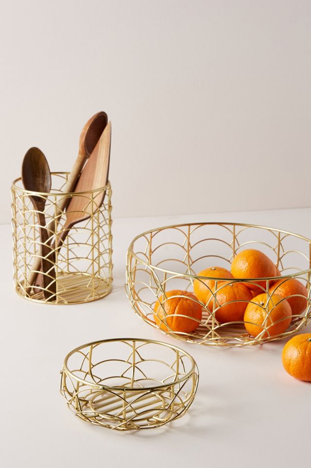 Scalloped Utensil Basket #1
