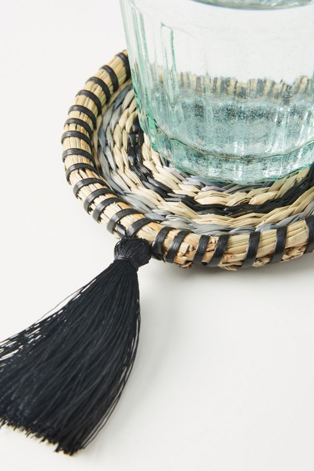 Rosa Woven Coasters, Set of 4 #2