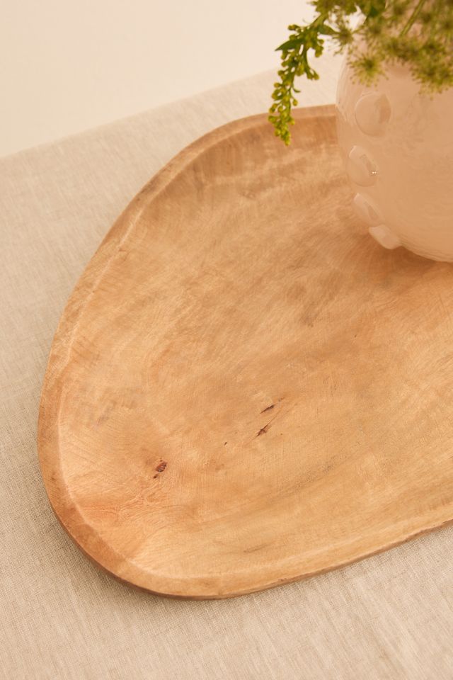 Serviertablett aus Mangoholz #1