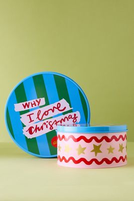 Eleanor Bowmer Fabulously Festive Cake Tins, Set of 2