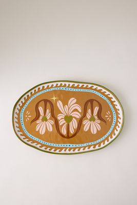 All the Luck in the World Floral Serving Platter
