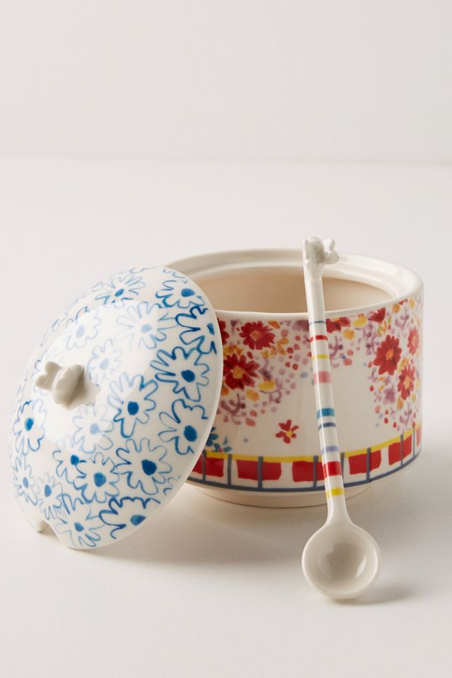 Mason Sugar Pot & Spoon #1