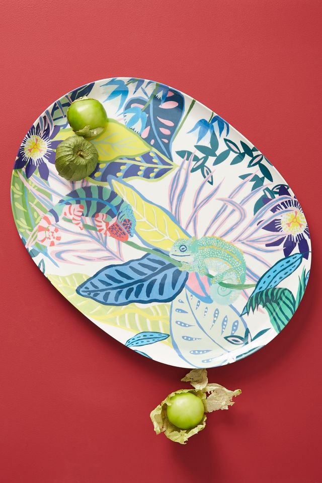 Tropical melamine outlet plates