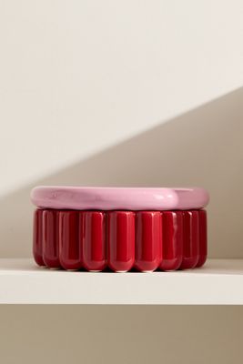 &Klevering Burgundy Charlo Storage Jar