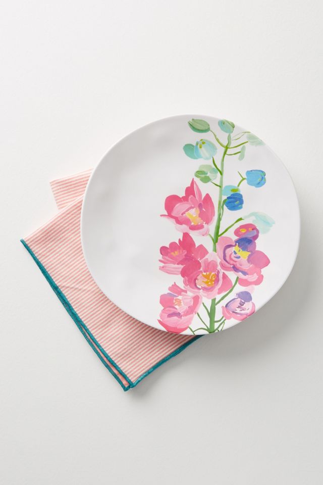 Paint + Petals Melamine Dinner Plate #1
