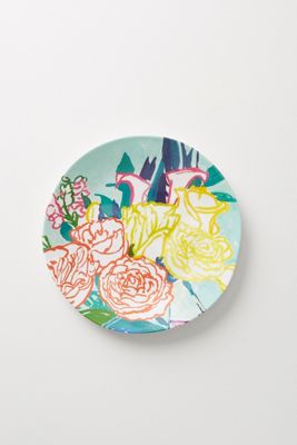 Paint + Petals Melamine Dinner Plate
