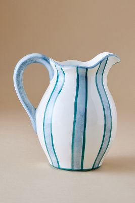 Anna + Nina Powder Striped Jug In Multi