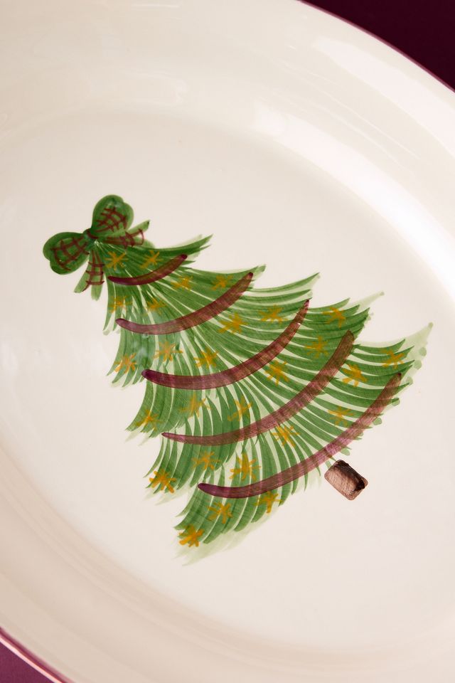 Anna + Nina Christmas Tree Serving Platter #1