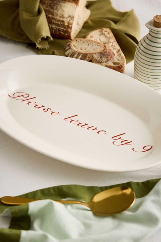 Anna + Nina Please Leave by 9 Serving Platter #1