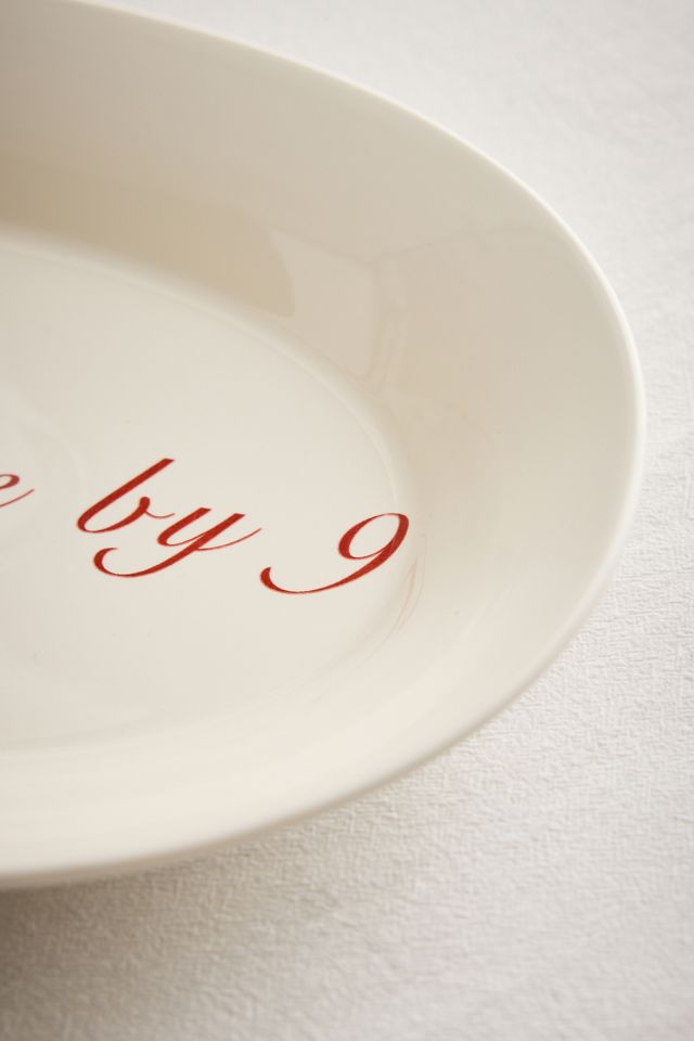 Anna + Nina Please Leave by 9 Serving Platter #2