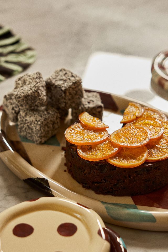 Bandeja para Servir Damson Madder Pintada a Mano Arlequín #2