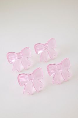 Ronds de serviette Lepelclub Bow, Lot de 4