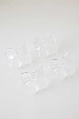 Lepelclub Bow Napkin Rings, Set of 4