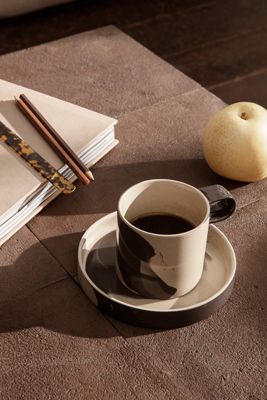 Ferm Living Inlay Mug with Saucer