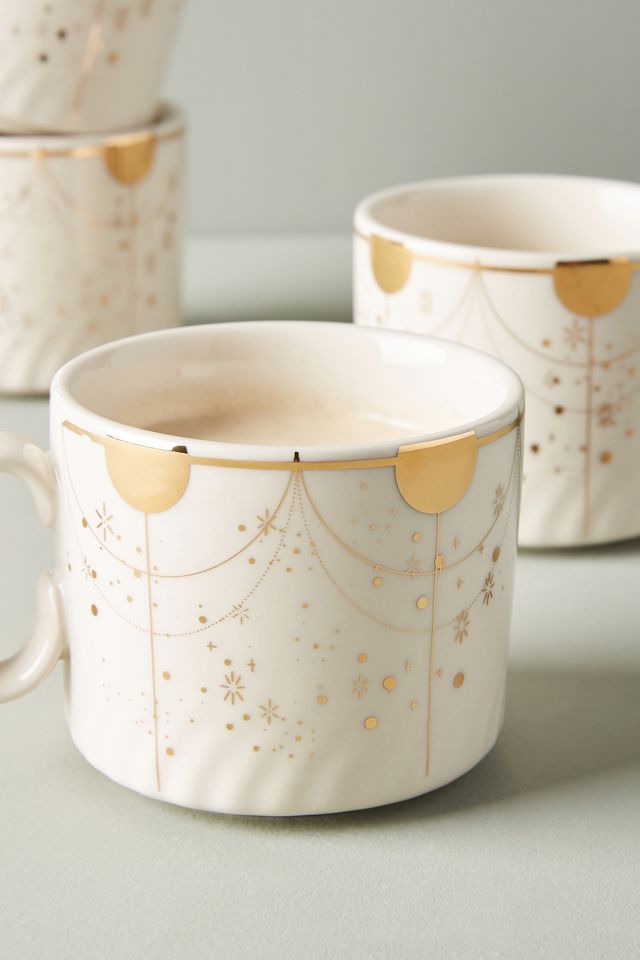 Celine Mugs, Set of 4 #1