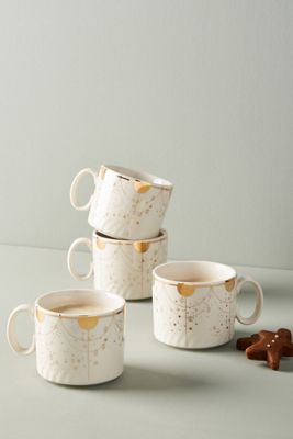 Celine Mugs, Set of 4