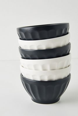 Matte Latte Bowls, Set of 6