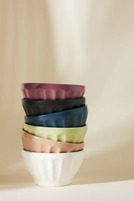 Matte Latte Bowls, Set of 6
