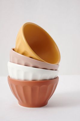 Matte Latte Bowls, Set of 4
