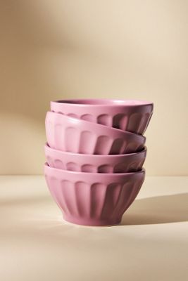 Matte Latte Bowls, Set of 4