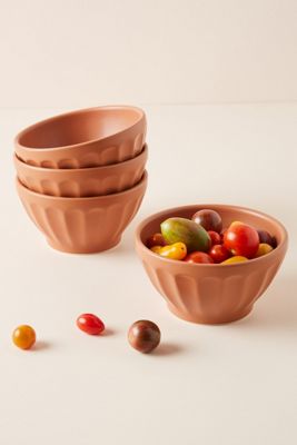 Matte Latte Bowls, Set of 4