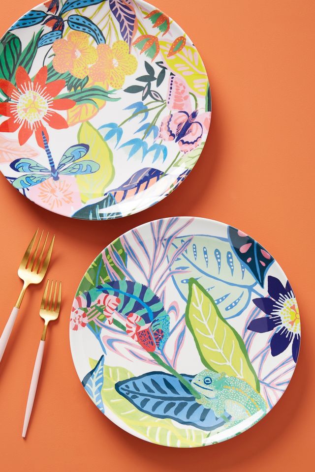 Tropical 2025 melamine plates