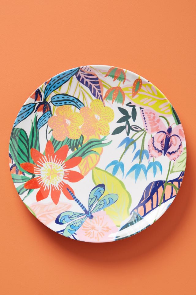 Tropical Melamine Dinner Plate #1