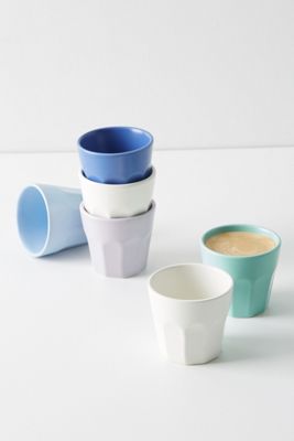 Matte Latte Espresso Cups, Set of 6