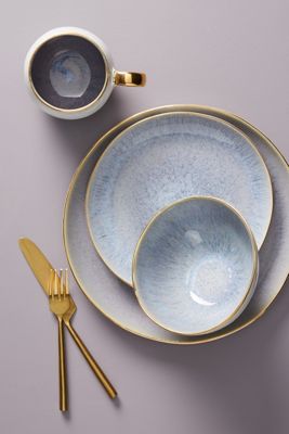 Gilded Lilac Dinner Plate