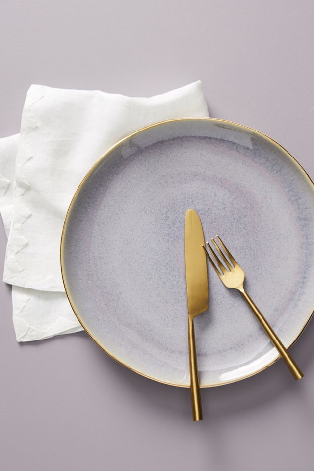 Gilded Lilac Dinner Plate #1