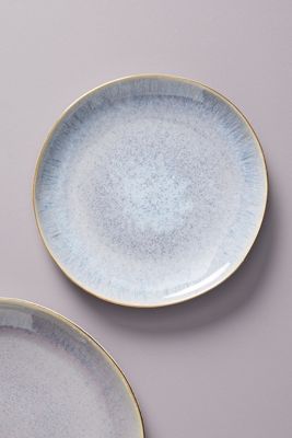 Gilded Lilac Dessert Plate