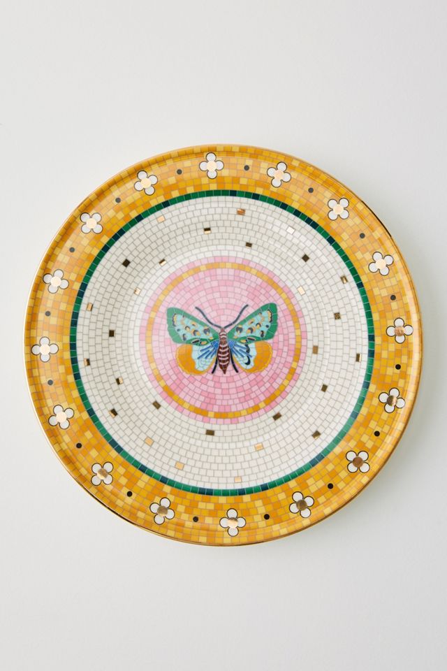 Bistro Tile Stoneware Dessert Plate: Garden Edition #1