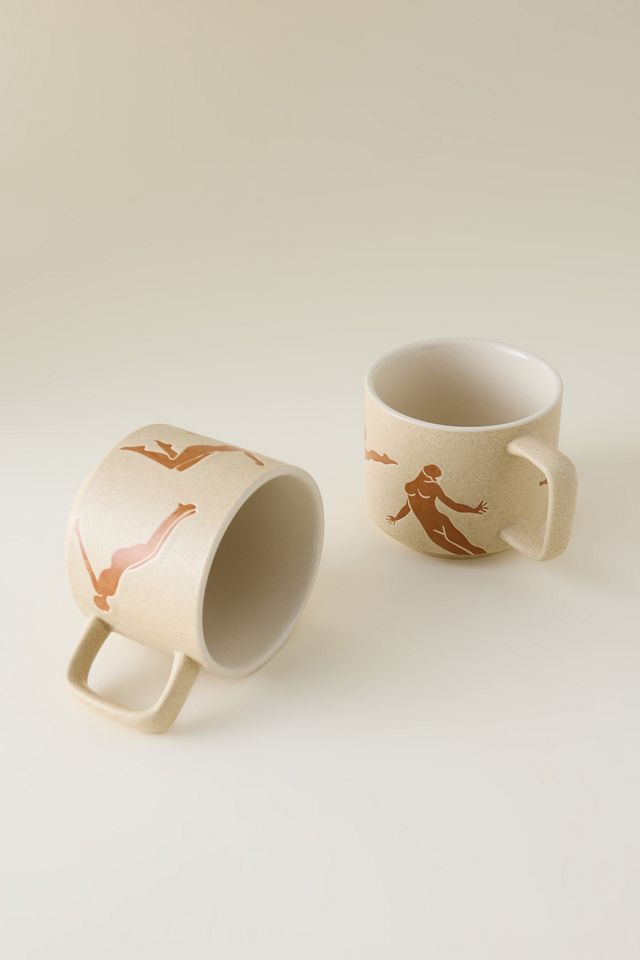 Harlow Steingut Becher, 2er Set #2