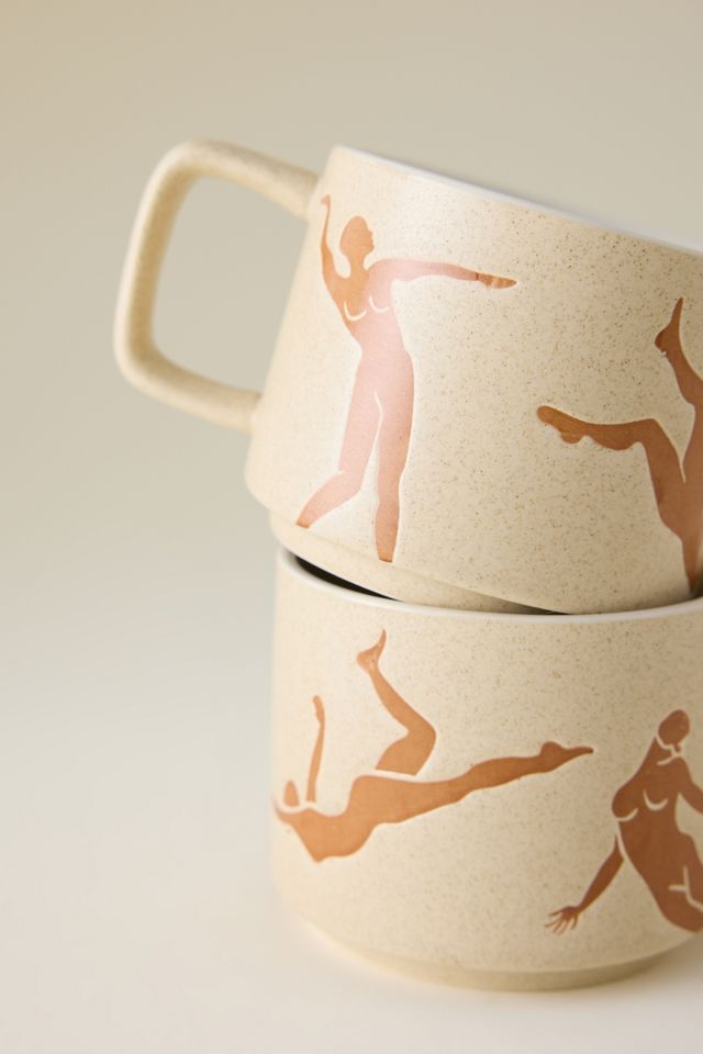 Harlow Steingut Becher, 2er Set #3