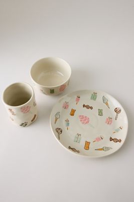 Ensemble de vaisselle pour enfants Sweets de 3 pièces