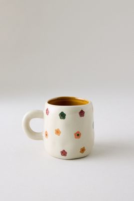 Kinder Addy Handbemalte Blumen-Tasse
