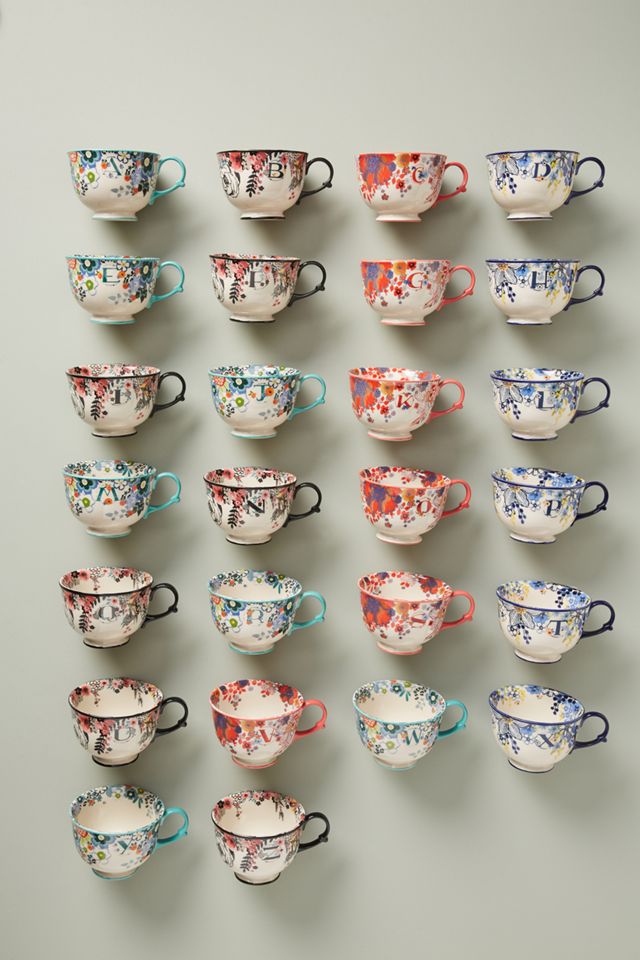 Tea Time Monogram Mug #1