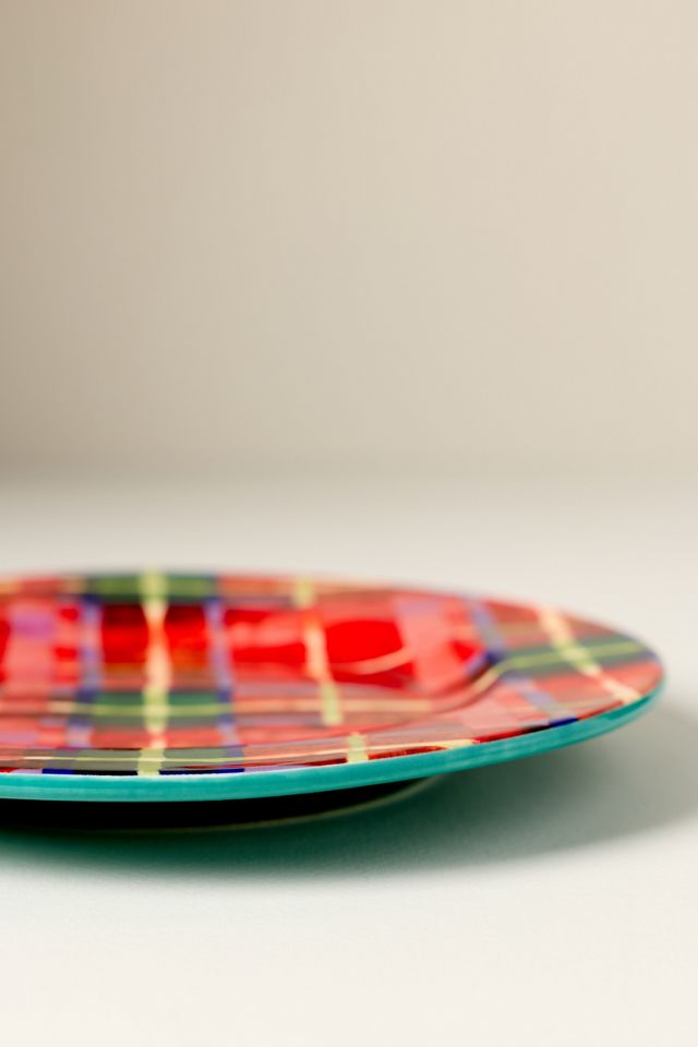 Tartan Steingut Dessertteller #1