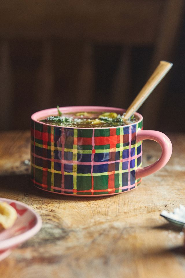 Tazza da Zuppa in Grès Tartan #1