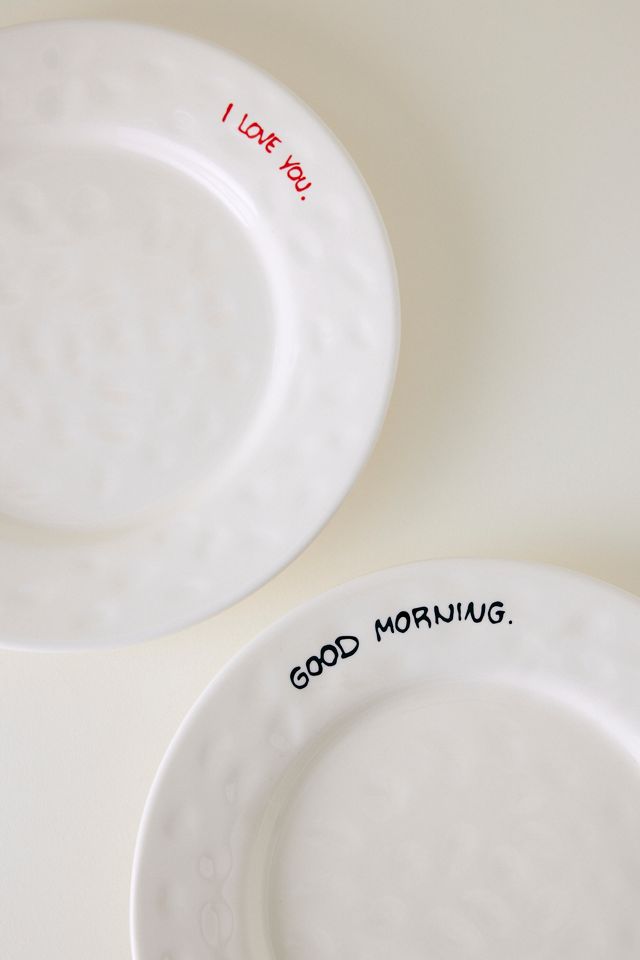 Assiette de petit-déjeuner Anna + Nina I Love You #1