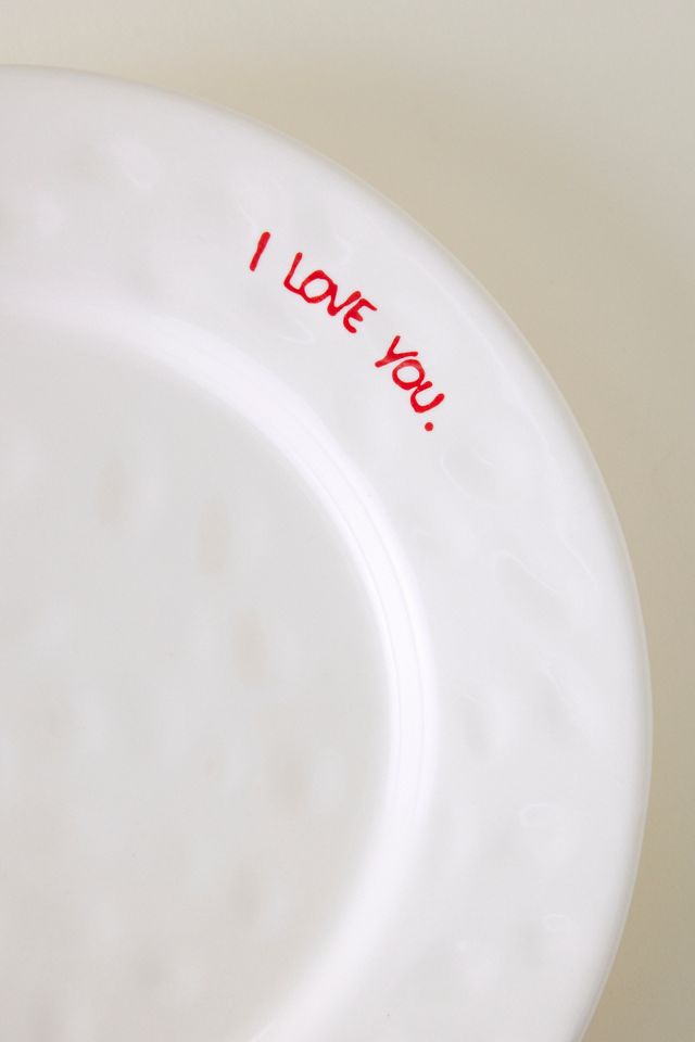 Assiette de petit-déjeuner Anna + Nina I Love You #2