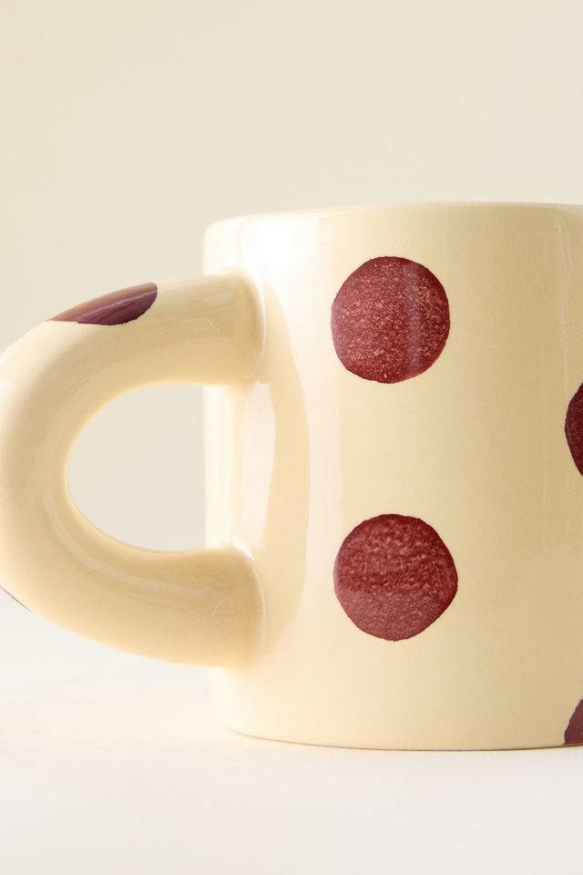 Taza Rechoncha Pintada a Mano Damson Madder #1