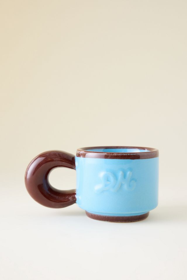 Taza de Café Chubby Pintada a Mano Damson Madder #2