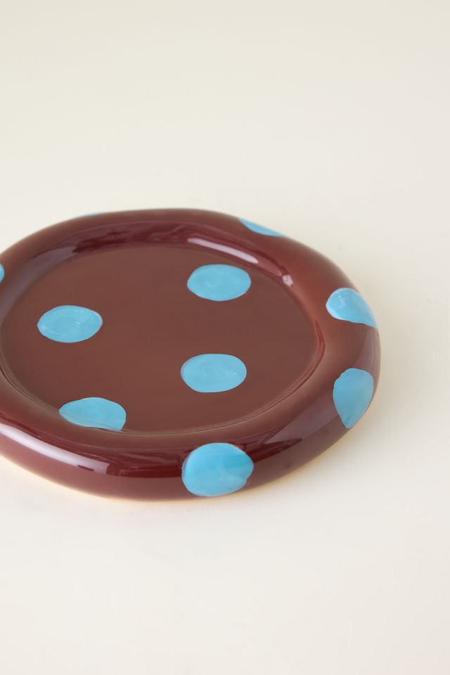 Damson Madder Handpainted Chubby Saucer