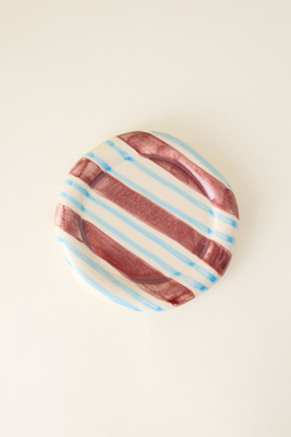 Damson Madder Handpainted Chubby Saucer