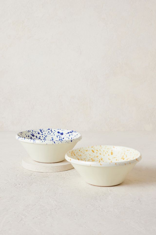 Hot Pottery Salatschale mit Farbspritzern #2